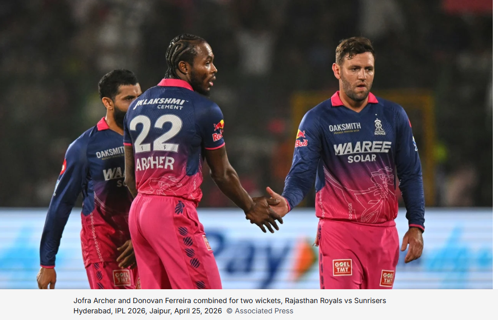 🏏 ഐപിഎൽ 2026 – മാച്ച് 36 റിവ്യൂ RR VS SRH